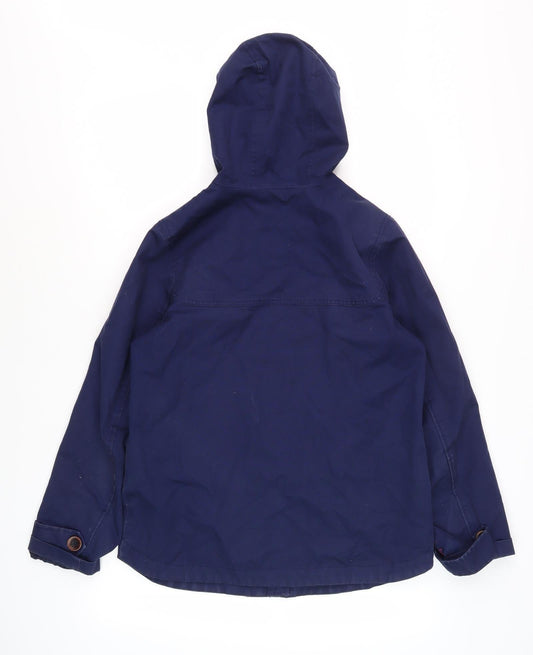 Joules Women's Blue Anorak Jacket Size 8