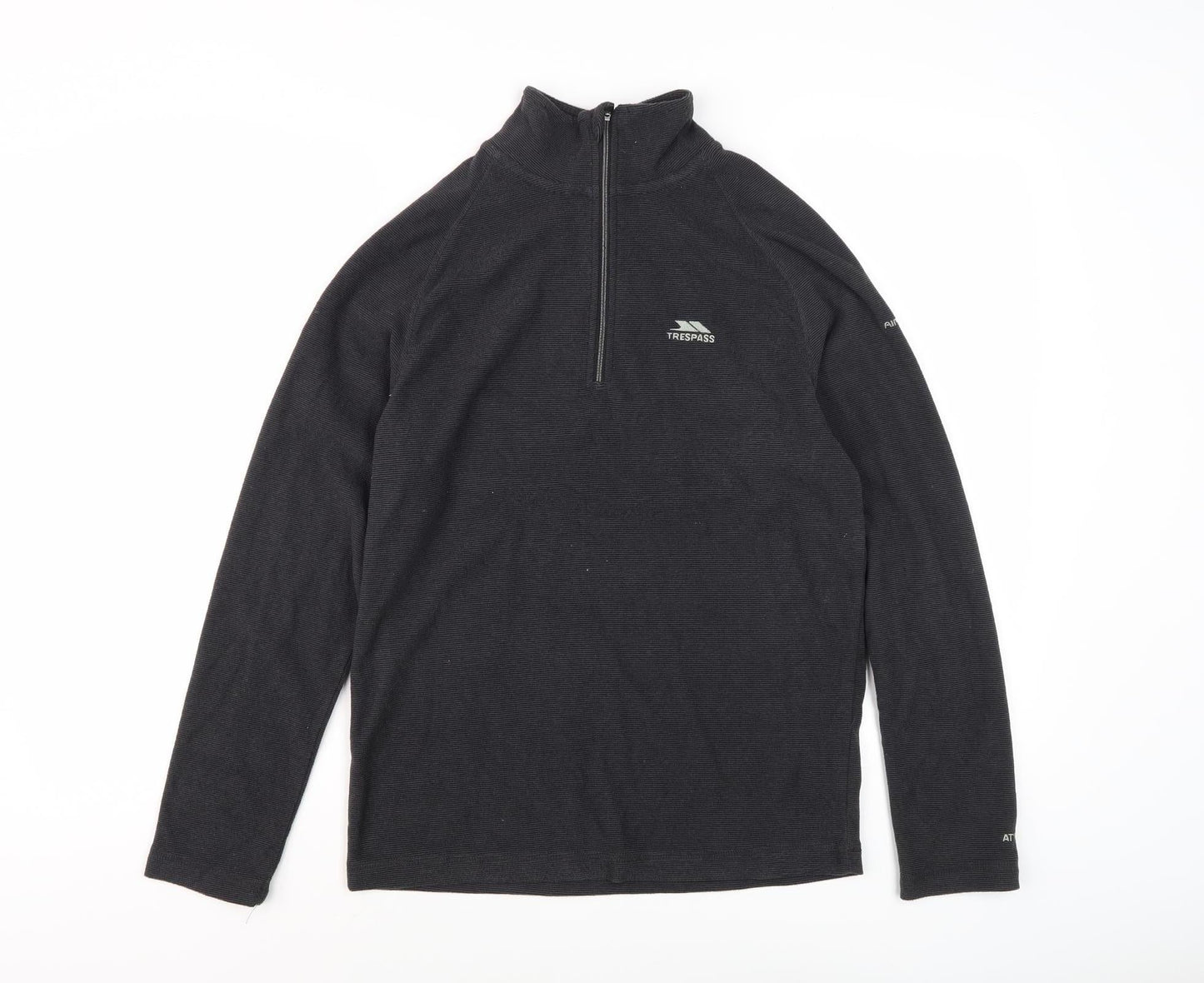 Trespass Unisex Black 2XS Casual Mock Neck Sweatshirt