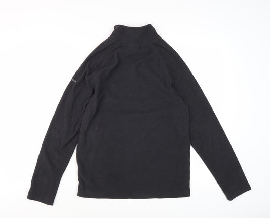 Trespass Unisex Black 2XS Casual Mock Neck Sweatshirt