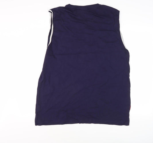 Slazenger Men's Blue Tank Top - 2XL, Gym & Training, Breathable