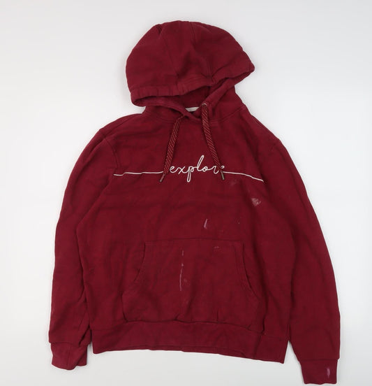 Mountain Warehouse Red Unisex Pullover Hoodie M