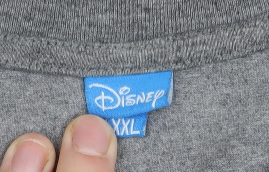 Disney Men Grey 2XL Mickey Mouse T-Shirt