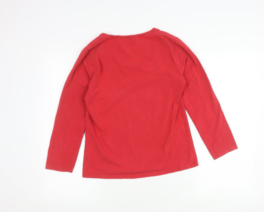 Hobbs Women's Red Long Sleeve T-Shirt, Size L