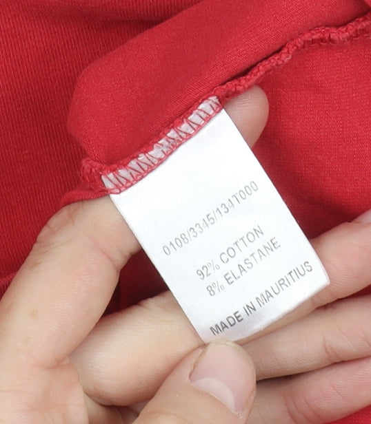 Hobbs Women's Red Long Sleeve T-Shirt, Size L