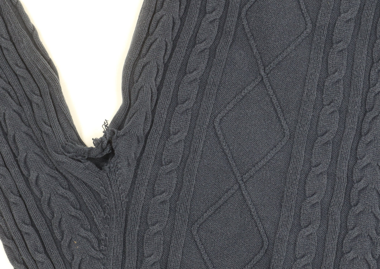 Jack Wills Men's Blue XS Cable-Knit Pullover Jumper