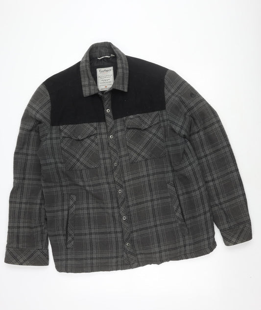 Craghoppers Men's Grey XL Wool Plaid Jacket Casual
