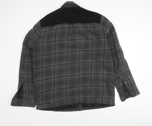 Craghoppers Men's Grey XL Wool Plaid Jacket Casual