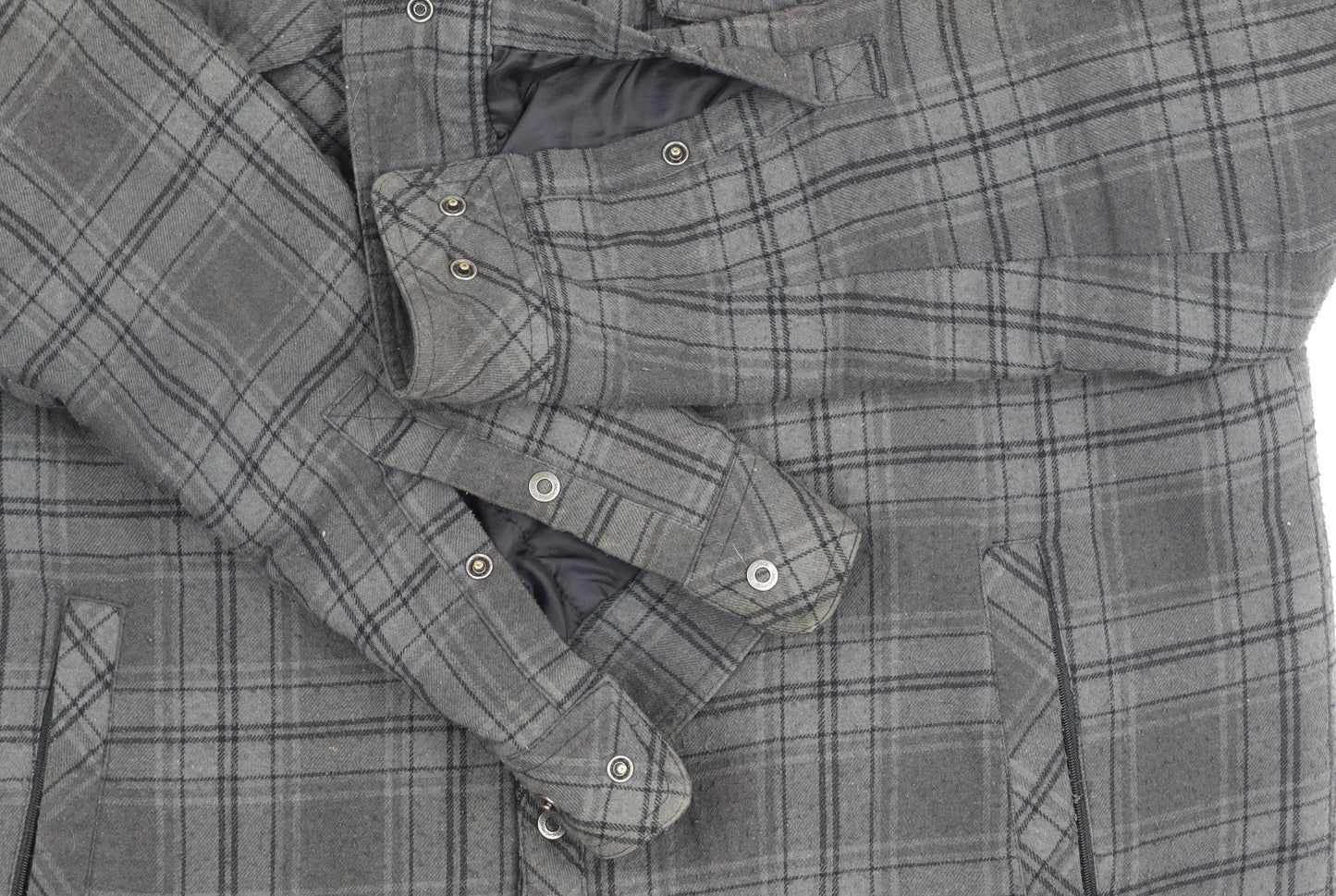 Craghoppers Men's Grey XL Wool Plaid Jacket Casual