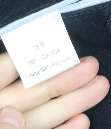 Charles Tyrwhitt Men's Black Blazer, Size 38R, Formal Jacket