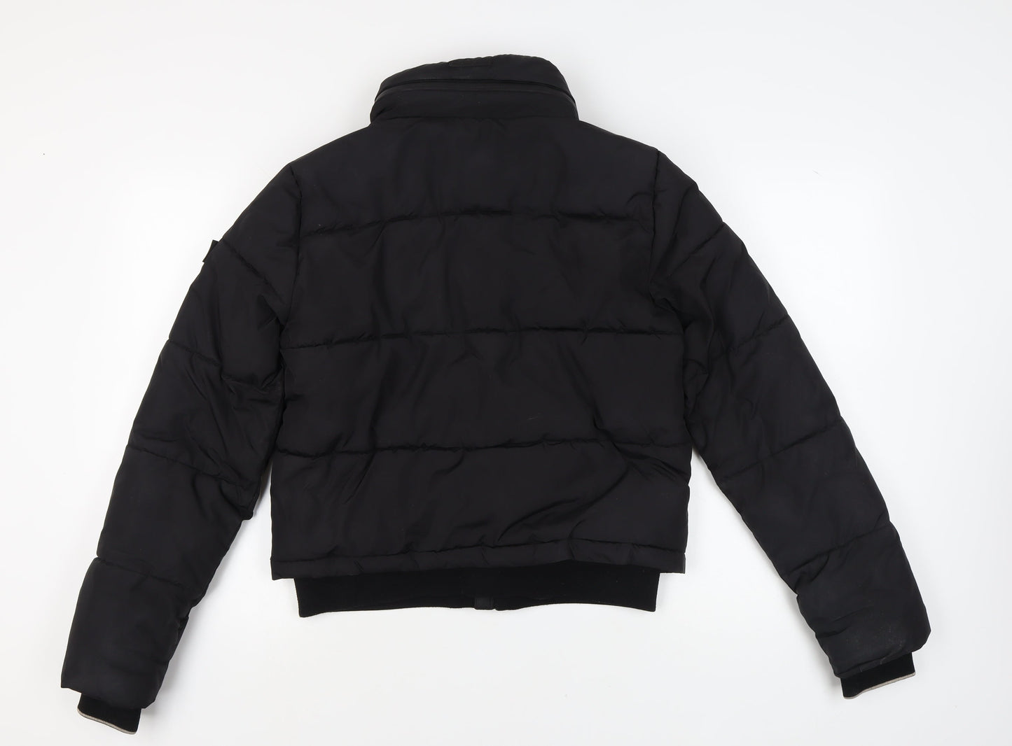 Superdry Women's Black Puffer Jacket UK 10