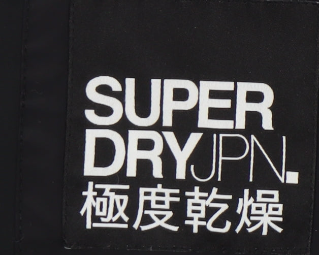 Superdry Women's Black Puffer Jacket UK 10