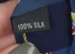 Brand and care label for Fashion & Corporate Ties London Blue Silk Sports Tie