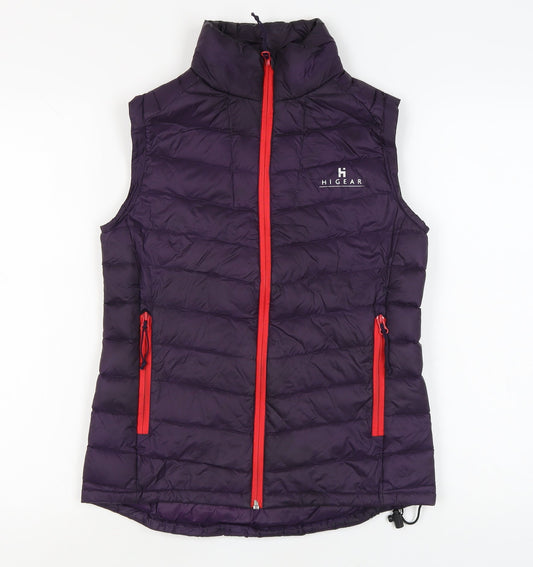 Hi Gear Women's Purple Puffer Waistcoat Size 8