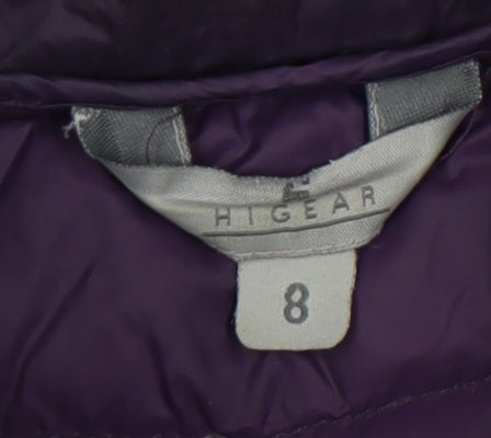 Hi Gear Women's Purple Puffer Waistcoat Size 8