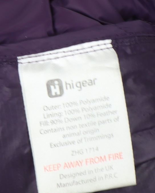 Hi Gear Women's Purple Puffer Waistcoat Size 8