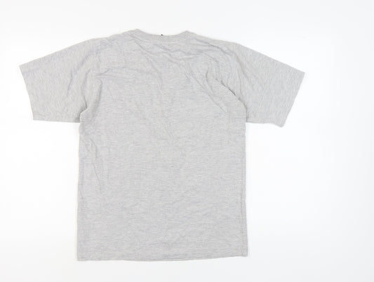 Nike Men's Grey Crew Neck T-Shirt, Size S, Casual Fit