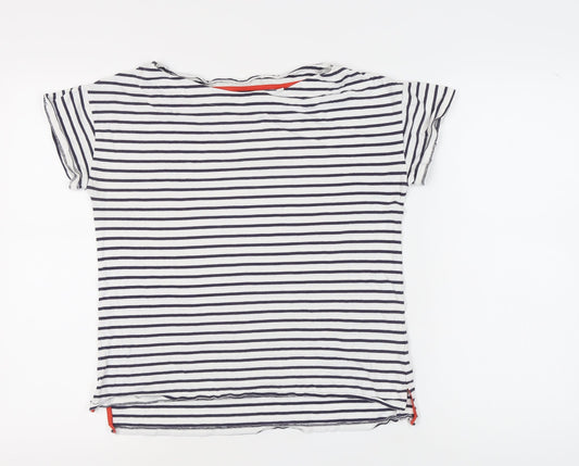 Womens UK Size S Boden Multicoloured Cotton Blend T-Shirt