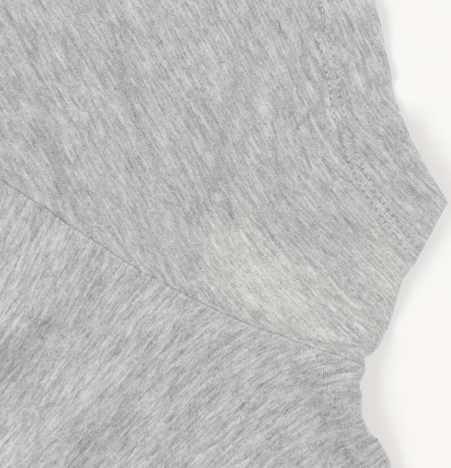 Hugo Boss Men’s Grey Crew Neck T-Shirt, Size L, Logo Accent