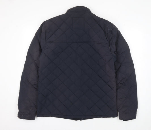 Next Men's Blue Quilted Jacket, M, Casual Winter Wear