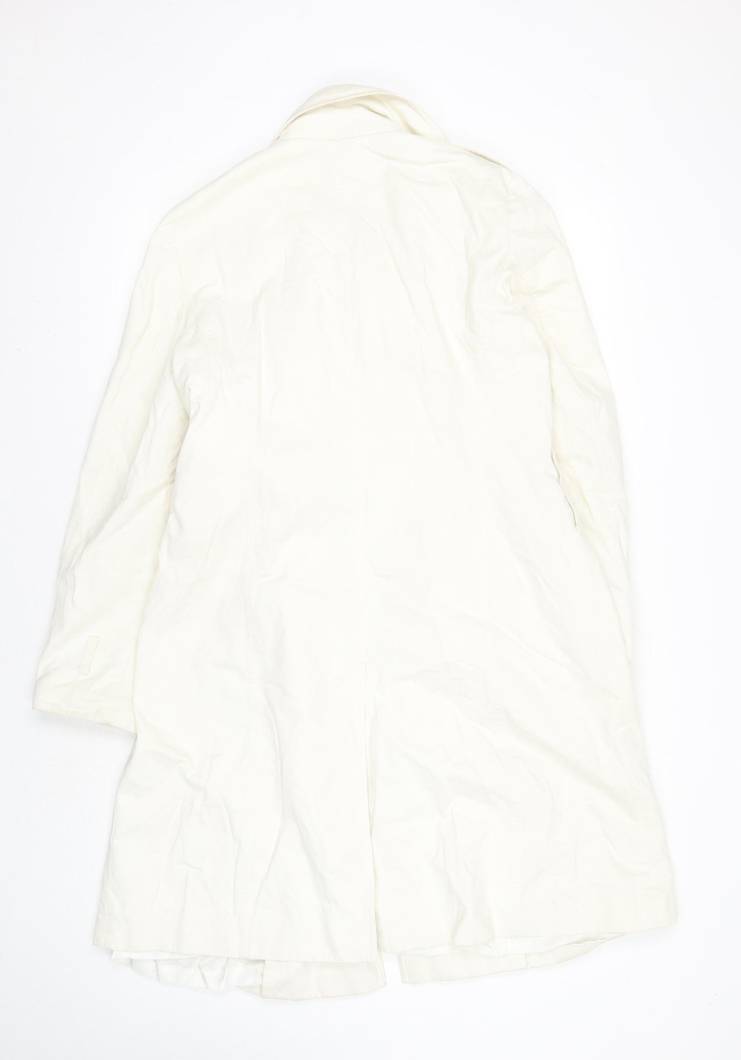 Daniel Hechter Women's White Trench Coat Size 12