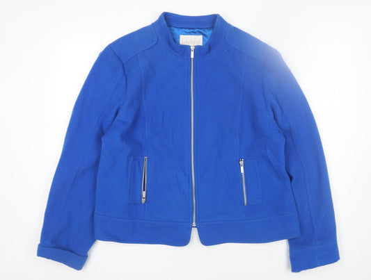 Lakeland Women's Blue Wool Jacket Size 18