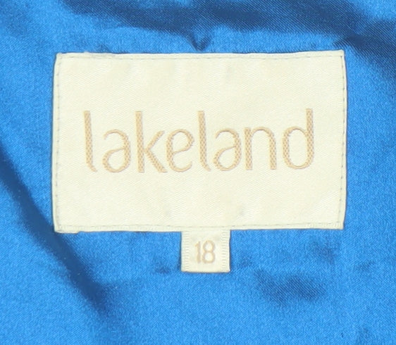 Lakeland Women's Blue Wool Jacket Size 18