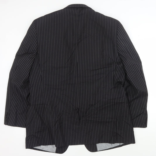 Charlton Gray Men's Black Striped Suit Jacket 46R