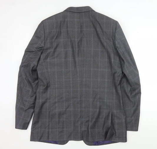 Ted Baker Men's Grey Check Blazer, 42L