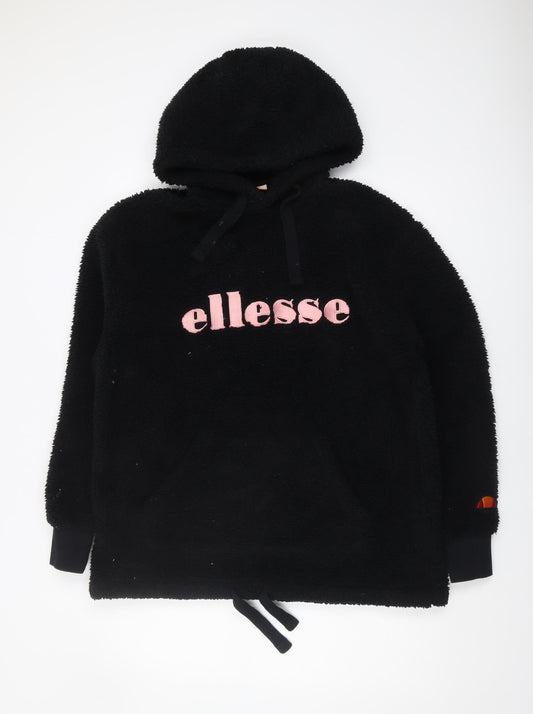 Ellesse Black Hooded Pullover Women's XS Hoodie