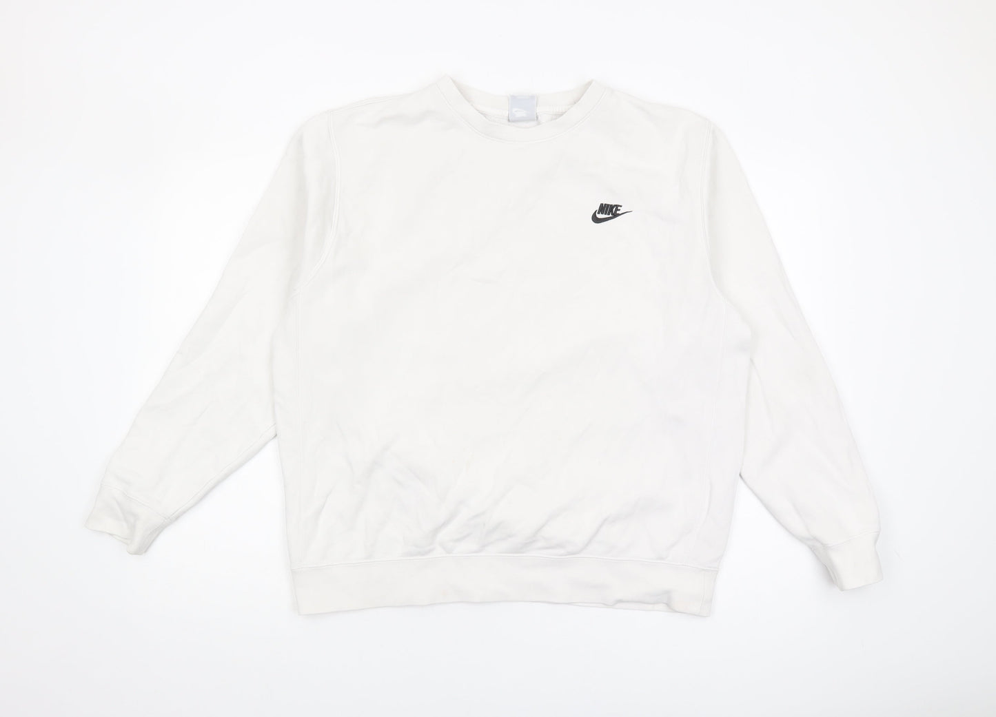Nike Men's White Pullover Sweatshirt L