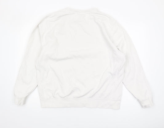 Nike Men's White Pullover Sweatshirt L