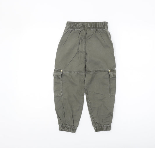 River Island Girls Cargo Trousers Grey 5 Years Elastic Waist