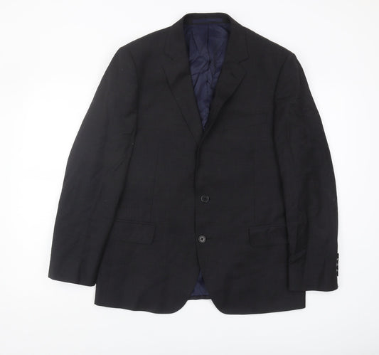 Austin Reed Men's Black Wool Blazer 40S