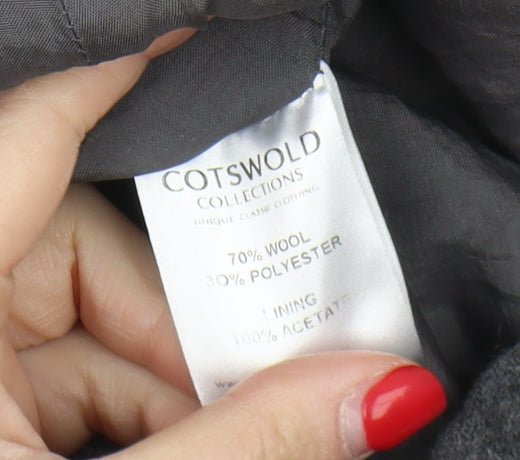 Cotswold Collections Women's Grey Wool Trousers - Size 18