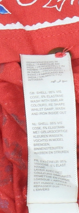 Fat Face Women's Red Floral Tunic Blouse, Size 12