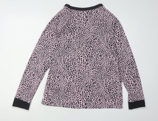DKNY Women's Pink Animal Print Pullover Jumper, Size S