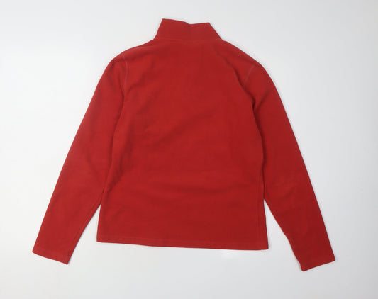 The North Face Women Red Medium Fleece Pullover