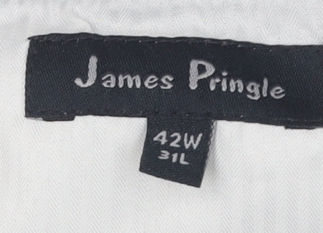 James Pringle Men's Blue Corduroy Trousers 42W 31L