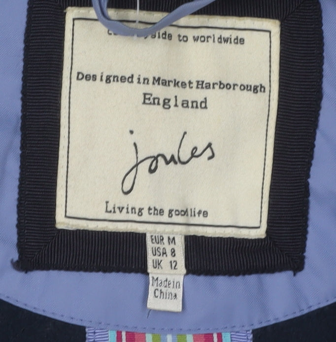 Joules Women's Blue Jacket, Size M, Casual Style