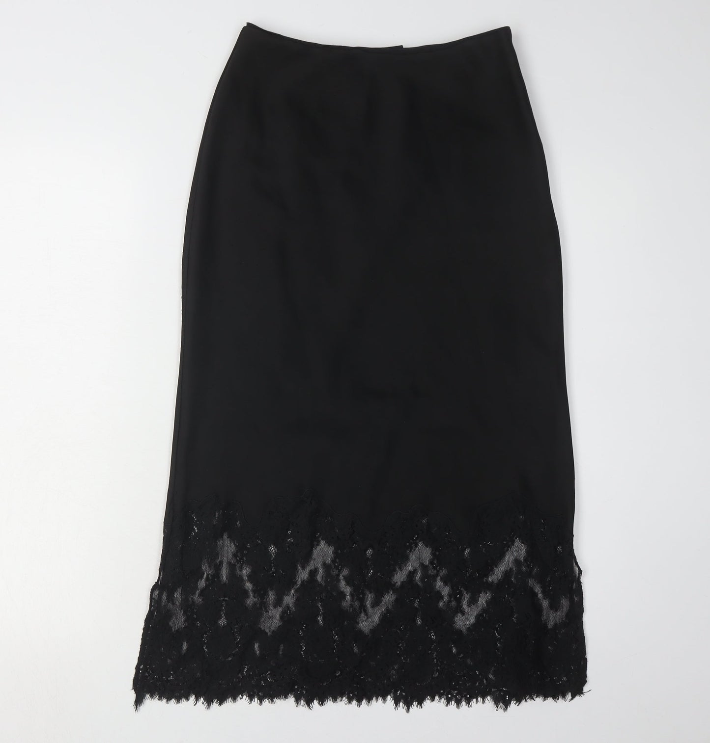 AllSaints Women's Black Pencil Lace Skirt Size 2 Party