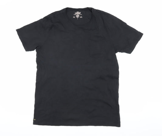 Tokyo Laundry Men's Black Cotton T-Shirt L