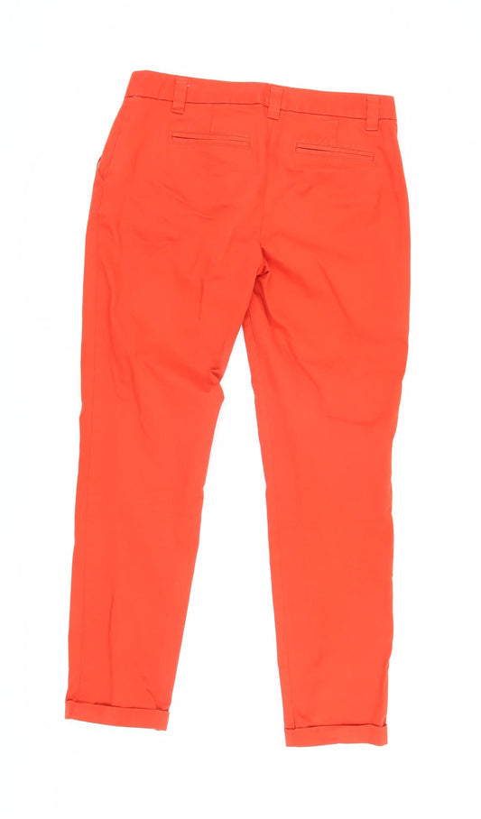 GAP Women's Orange Chino Trousers Size 4
