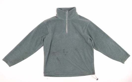 Peter Storm Men's Green 1/4 Zip Fleece Sweatshirt M
