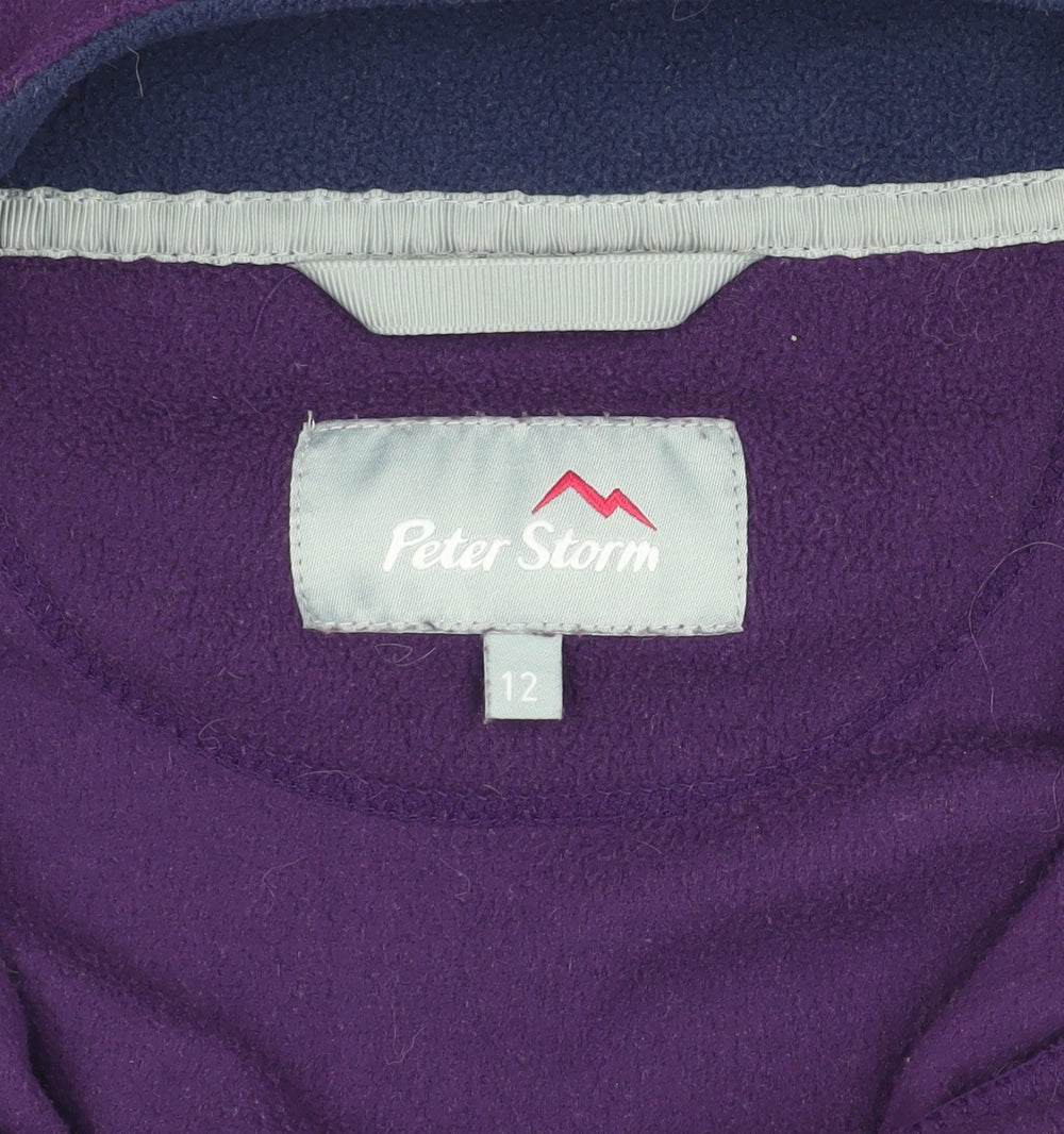 Peter Storm Women's Purple Fleece Sweatshirt Size 12