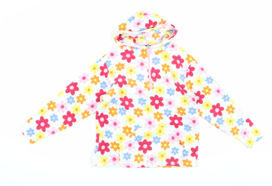 Peter Storm Girls Multicoloured Floral Hoodie 9-10 Years