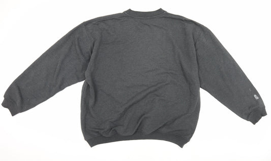 Adidas Men's Grey Pullover Sweatshirt - Size L