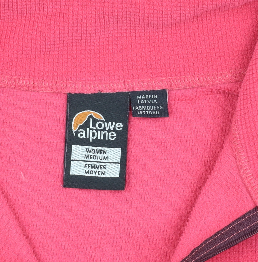 Lowe Alpine Women's Pink M Hiking Zip Sweatshirt