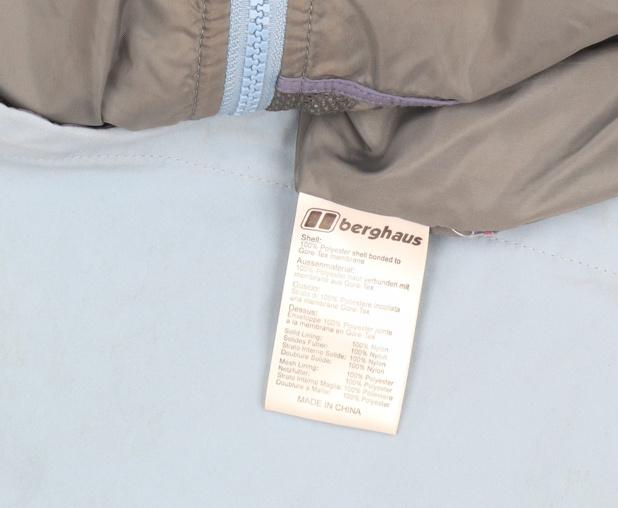 Berghaus Women's Blue Waterproof Rain Jacket Size 12