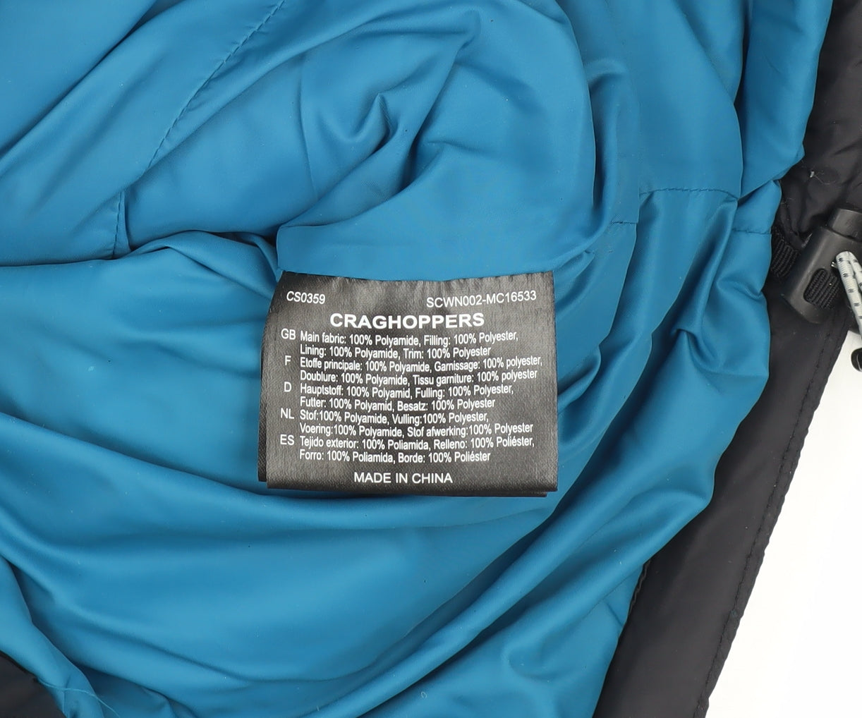 Craghoppers Women's Black Puffer Jacket Size 10