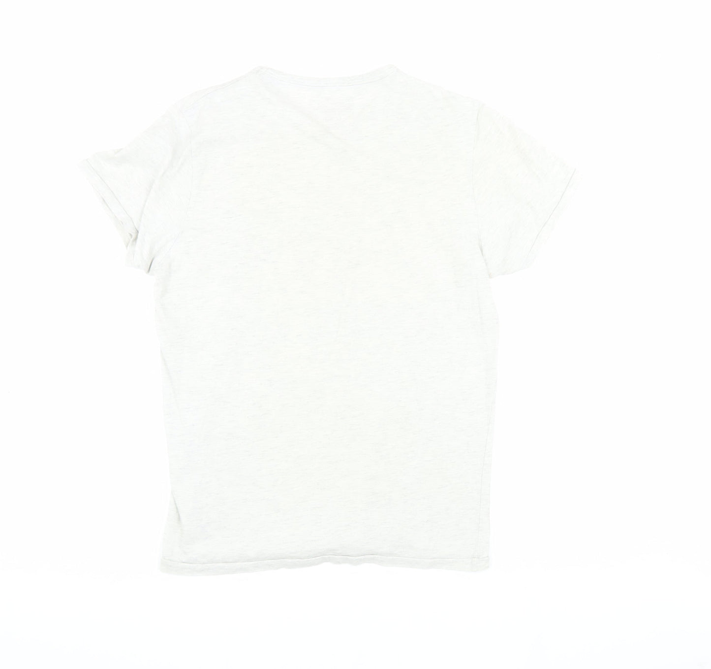 Jack & Jones Men's Grey Graphic Print T-Shirt Medium